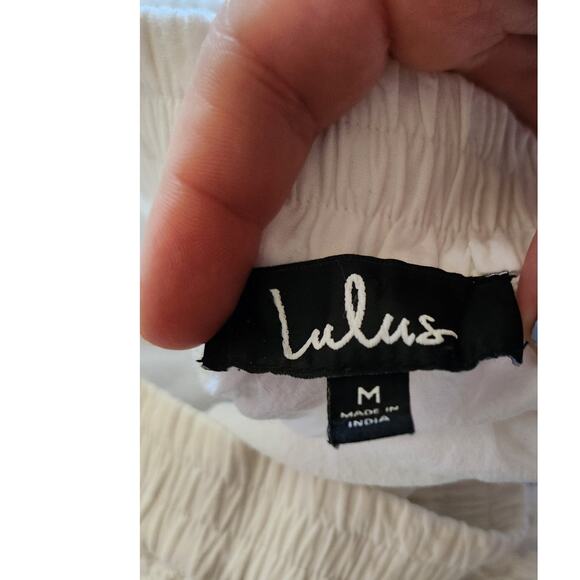 Lulus Women's Crochet Boho 2 layer Mid Length Skirt-M - Picture 5 of 6